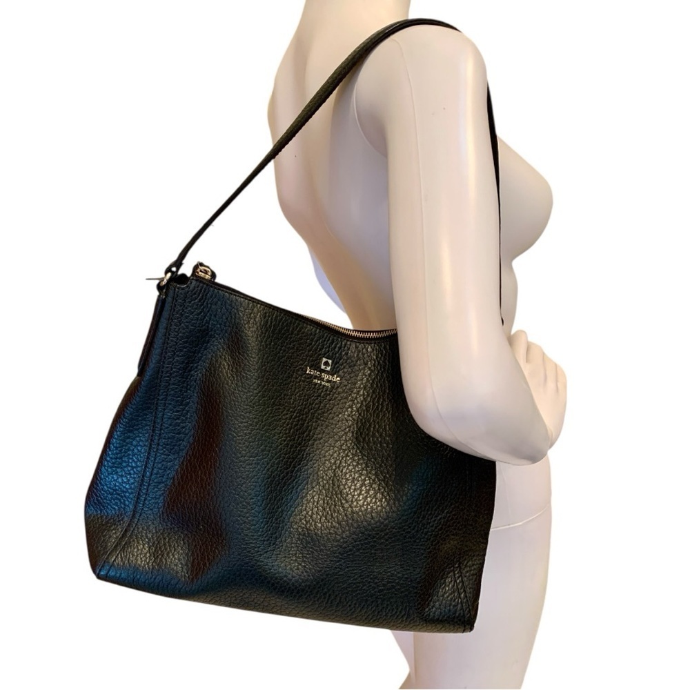Kate Spade Medium Black Leather Shoulder Bag - Picture 9 of 15